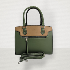 D.CRISTINA Shoulder/Hand Bag Green