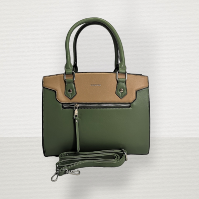 D.CRISTINA Shoulder/Hand Bag Green