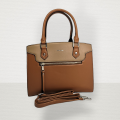 D.CRISTINA Shoulder/Hand Bag Brown