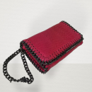  Crossbody leather bag L-01 Fuchsia 