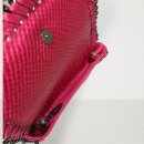  Crossbody leather bag L-01 Fuchsia 